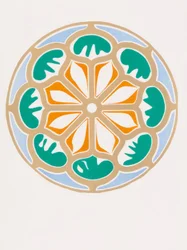 Konvolut von acht Farblithografien