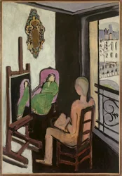 Der Maler in seinem Atelier 1916