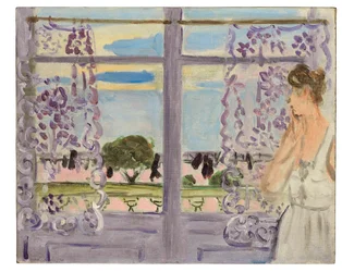 Frau am Fenster