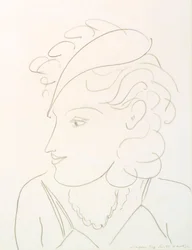 Frau mit Hut