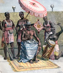 Behanzin, König von Dahomey, 1892