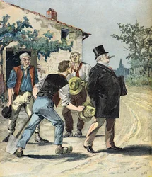 Karikatur der Kandidaten