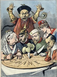 China - der Kuchen der Könige und... der Kaiser Karikatur, 1898