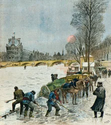 Kältewelle über Paris