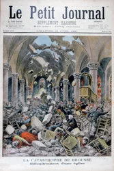 Einsturz einer Kirche, Brousse, Frankreich, 1897
