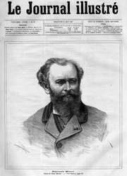 Edouard Manet (1832-1883), französischer Maler - Titelblatt von „The Illustrous Journal“ von 1883 - Zeichnung von Henri Meyer (1844-1899)