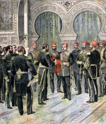 Rückkehr des Großkreuzes der Ehrenlegion an den neuen Khedive von Ägypten, 1892