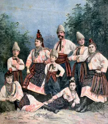 Russische Sänger, 1891
