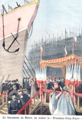 Enthüllung des Segelbootes FelixFaure, Le Havre