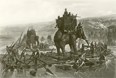 Hannibal überquert die Rhone