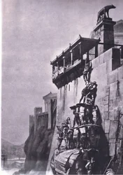 Die Gänse, die Rom retteten, aus MacMillan Schulposter, ca. 1950-60er Jahre (Lithografie)