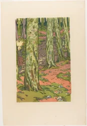 Waschplatz im Wald bei Loguivy