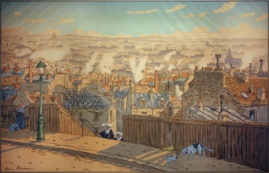 Paris mit Blick auf Montmartre