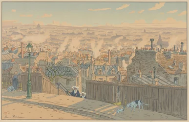 Pariser Landschaften: Paris gesehen von Montmartre