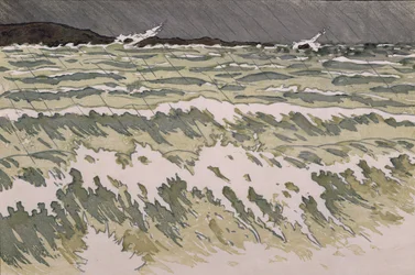 Regen auf dem Meer