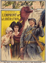 Abonniere das Befreiungsdarlehen - Plakat der Union amicale d