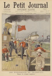 Britische Truppen besteigen Schiffe nach Südafrika