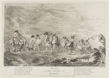 Rekruten auf dem Weg zum Regiment