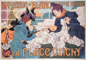 Ausstellung von Weiß auf dem Place Clichy, 1898