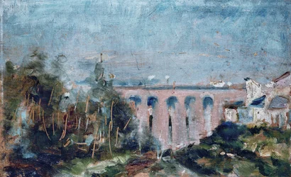 Das Viadukt von Castelviel in Albi, 1880