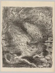 Die Weinlese!: Sieben Eulen und eine Schlange, ca. 1900