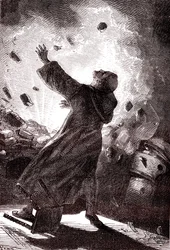 Der Mönch Berthold Schwartz, "Von der Erde zum Mond" von Jules Verne