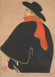 Aristide Bruant, in seinem Kabarett