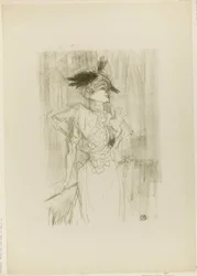 Mademoiselle Marcelle Lender, stehend
