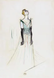 Yvette Guilbert. Porträt.