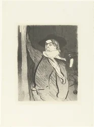 Porträt des Sängers und Kabarettisten Aristide Bruant (Serie: Le cafe concert)