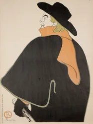Aristide Bruant in seinem Kabarett