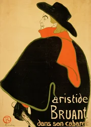 Aristide Bruant in seinem Kabarett, 1893