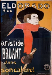 Aristide Bruant in seinem Kabarett