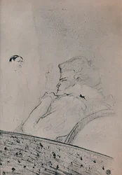 Brandes in ihrem Ankleidezimmer, um 1895, 1946