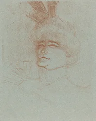Büste von Mlle. Marcelle Lender, drei Viertel gedreht, 1898