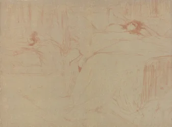 Zusammengebrochen auf dem Bett, aus der Serie Elles, 1896