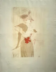 Mademoiselle Marcelle Lender, stehend