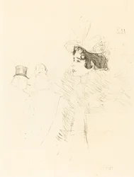 Miss May Belfort in der Irish and American Bar, rue Royale