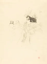 Miss May Belfort in der Irish and American Bar, rue Royale
