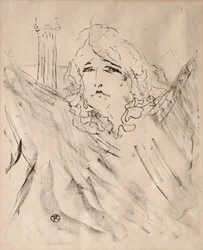 Porträts von Schauspielern und Schauspielerinnen: Dreizehn Lithografien: Sarah Bernhardt, 1898