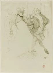 Réjane und Galipaux, in Madame Sans-Gêne