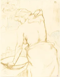 Frau wäscht sich Femme qui se lave, 1896