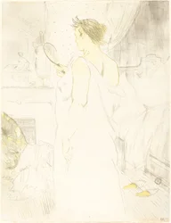 Frau am Spiegel, 1896