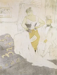 Frau im Korsett, aus Elles