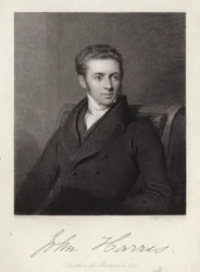 John Harris, englischer Geistlicher und Autor von Mammon oder Habsucht Die Sünde der christlichen Kirche (Gravur)