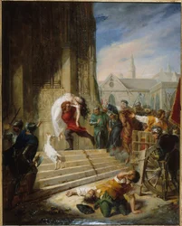 Quasimodo rettet Esmeralda vor den Henkern