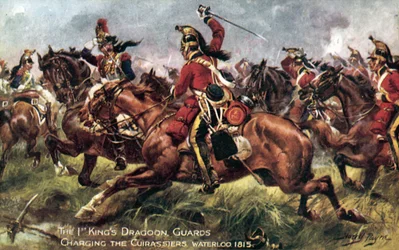 1st (Kings) Dragoon Guards, Schlacht von Waterloo, 18. Juni 1815