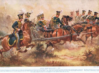 Die Königliche Pferdeartillerie, um 1910