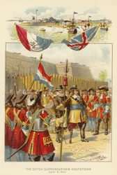 Die Niederländer kapitulieren in Neu-Amsterdam, 8. September 1664