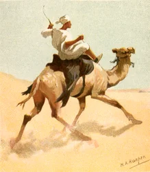 Ein arabischer Postbote
